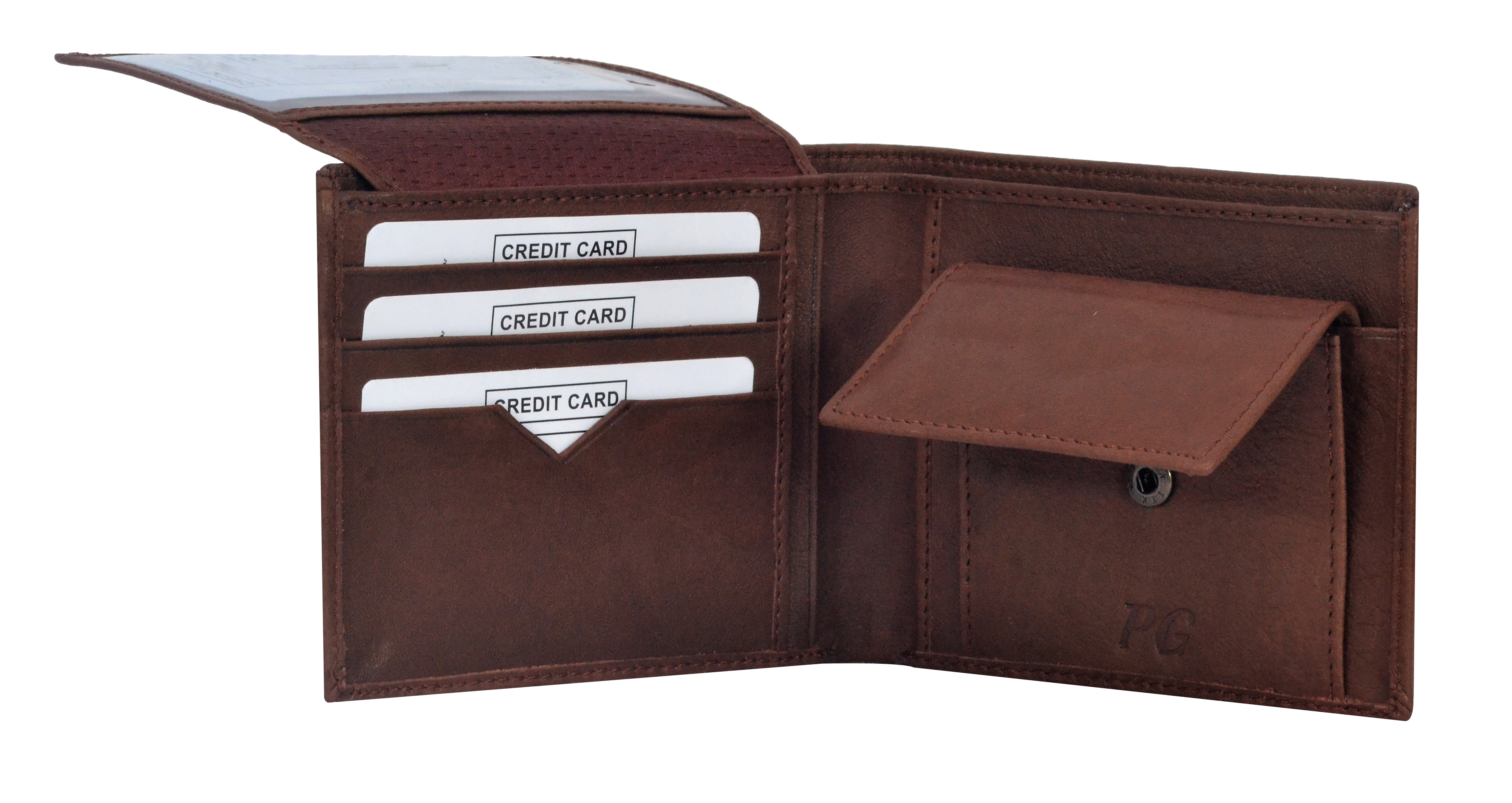 P&Y Fashion Brown PU Men's Wallet - Image 2