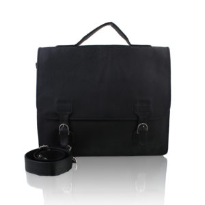 P&Y FASHION MEN'S BLACK OFFICE BAG