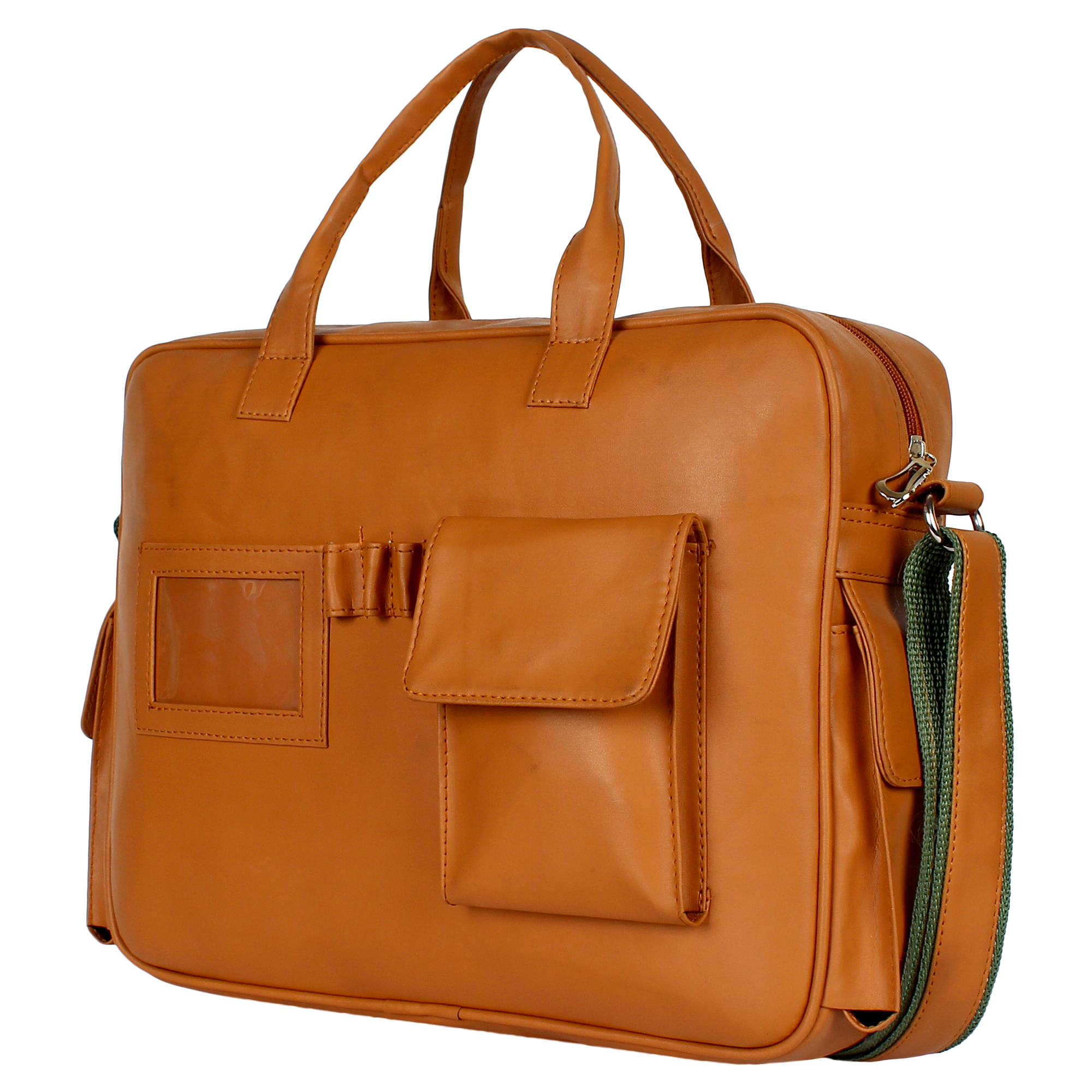 P&Y FASHION MEN'S LAPTOP MESSENGER BAG WITH TAN COLOR - Image 3